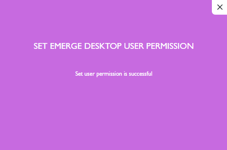 Manage permissions - submit