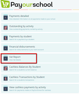 PayOurSchool VAT report