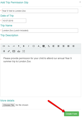 Messenger Forms: Create a form