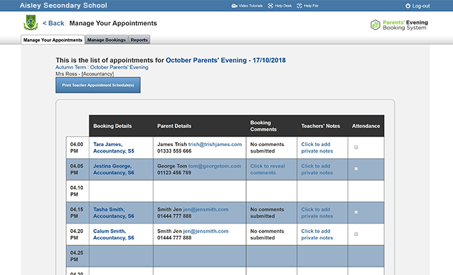 teacher-parents-evening-booking-system teacher-parents-evening-booking-system